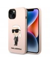 Karl Lagerfeld KLHMP14MSNIKBCP iPhone 14 Plus 6.7" hardcase pink/pink Silicone Ikonik Magsafe