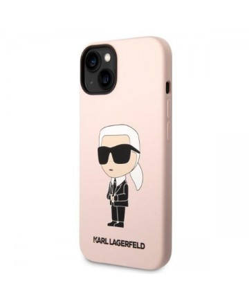 Karl Lagerfeld KLHMP14MSNIKBCP iPhone 14 Plus 6.7" hardcase pink/pink Silicone Ikonik Magsafe