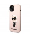 Karl Lagerfeld KLHMP14MSNIKBCP iPhone 14 Plus 6.7" hardcase pink/pink Silicone Ikonik Magsafe