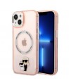 Karl Lagerfeld KLHMP14SHNKCIP iPhone 14 6.1" hardcase pink/pink Iconic Karl&Choupette Magsafe