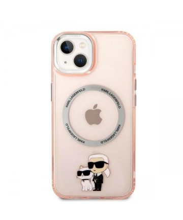 Karl Lagerfeld KLHMP14SHNKCIP iPhone 14 6.1" hardcase pink/pink Iconic Karl&Choupette Magsafe