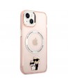 Karl Lagerfeld KLHMP14SHNKCIP iPhone 14 6.1" hardcase pink/pink Iconic Karl&Choupette Magsafe