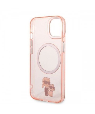 Karl Lagerfeld KLHMP14SHNKCIP iPhone 14 6.1" hardcase pink/pink Iconic Karl&Choupette Magsafe