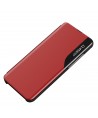 Eco Leather View Case cover for Samsung Galaxy A54 5G with a flip stand red