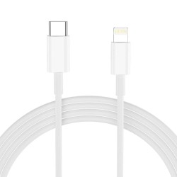 Tech-Protect NCA30 PD 30W QC3.0 USB-A / USB-C Wall Charger + USB-C / Lightning Cable 100cm - White