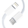 Tech-Protect NCA20 PD 20W QC3.0 USB-A / USB-C Wall Charger + USB-C / Lightning Cable 100cm - White