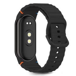 Tech-Protect Silicone Sport Strap for Xiaomi Smart Band 8 / 9 / 10 / NFC - Black