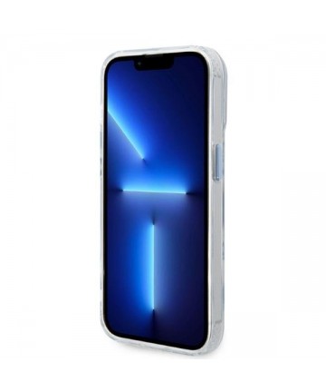 Guess GUHMP14XHTRMB iPhone 14 Pro Max 6.7" blue/blue hard case Metal Outline Magsafe