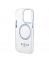Guess GUHMP14XHTRMB iPhone 14 Pro Max 6.7" blue/blue hard case Metal Outline Magsafe