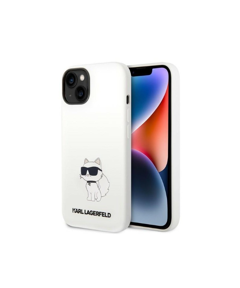 Karl Lagerfeld KLHMP14MSNCHBCH iPhone 14 Plus 6.7" hardcase white/white Silicone Choupette MagSafe