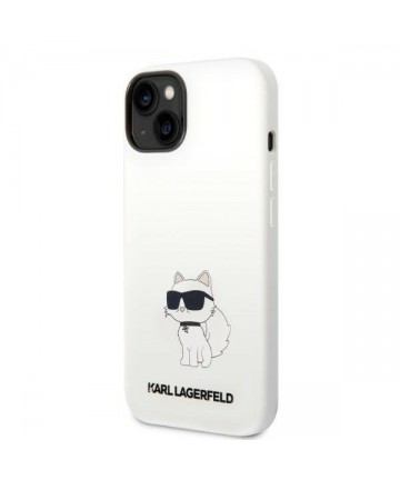 Karl Lagerfeld KLHMP14MSNCHBCH iPhone 14 Plus 6.7" hardcase white/white Silicone Choupette MagSafe