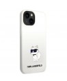Karl Lagerfeld KLHMP14MSNCHBCH iPhone 14 Plus 6.7" hardcase white/white Silicone Choupette MagSafe