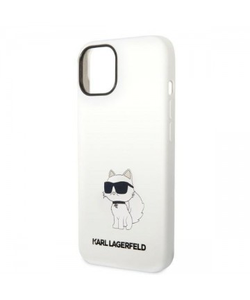 Karl Lagerfeld KLHMP14MSNCHBCH iPhone 14 Plus 6.7" hardcase white/white Silicone Choupette MagSafe