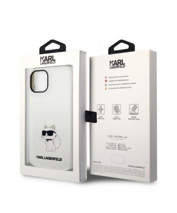 Karl Lagerfeld KLHMP14MSNCHBCH iPhone 14 Plus 6.7" hardcase white/white Silicone Choupette MagSafe
