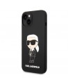 Karl Lagerfeld KLHMP14MSNIKBCK iPhone 14 Plus 6.7" hardcase black/black Silicone Ikonik Magsafe