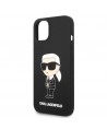 Karl Lagerfeld KLHMP14MSNIKBCK iPhone 14 Plus 6.7" hardcase black/black Silicone Ikonik Magsafe