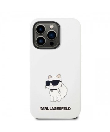 Karl Lagerfeld KLHMP14XSNCHBCH iPhone 14 Pro Max 6.7" hardcase white/white Silicone Choupette MagSafe