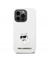 Karl Lagerfeld KLHMP14XSNCHBCH iPhone 14 Pro Max 6.7" hardcase white/white Silicone Choupette MagSafe