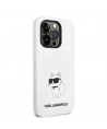 Karl Lagerfeld KLHMP14XSNCHBCH iPhone 14 Pro Max 6.7" hardcase white/white Silicone Choupette MagSafe