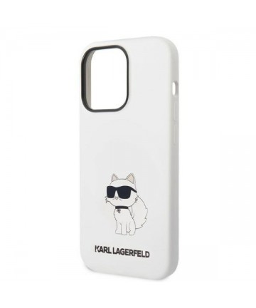 Karl Lagerfeld KLHMP14XSNCHBCH iPhone 14 Pro Max 6.7" hardcase white/white Silicone Choupette MagSafe