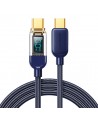 Joyroom A4 USB-C / USB-C 100W 1.2m Cable with Display - Blue