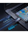 Joyroom A4 USB-C / USB-C 100W 1.2m Cable with Display - Blue