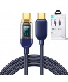 Joyroom A4 USB-C / USB-C 100W 1.2m Cable with Display - Blue