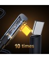Joyroom Gaming Cable S-UC027A6 USB-C (angled) / USB-A (straight) 3A 1.2 m - black