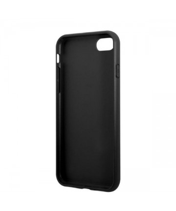 Guess GUHCI8PSATPK iPhone 7/8 SE 2020 / SE 2022 hardcase black/black hardcase Saffiano Triangle Logo Cardslot