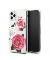 Guess GUHCN58ROSTRT iPhone 11 Pro transparent hardcase Flower Desire Pink & White Rose