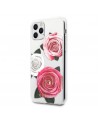 Guess GUHCN58ROSTRT iPhone 11 Pro transparent hardcase Flower Desire Pink & White Rose