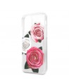 Guess GUHCN58ROSTRT iPhone 11 Pro transparent hardcase Flower Desire Pink & White Rose