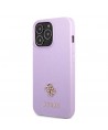 Guess GUHCP13LPS4MU iPhone 13 Pro / 13 6.1" purple/purple hardcase Saffiano 4G Small Metal Logo