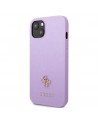 Guess GUHCP13SPS4MU iPhone 13 mini 5.4" purple/purple hardcase Saffiano 4G Small Metal Logo