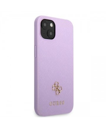 Guess GUHCP13SPS4MU iPhone 13 mini 5.4" purple/purple hardcase Saffiano 4G Small Metal Logo