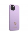 Guess GUHCP13SPS4MU iPhone 13 mini 5.4" purple/purple hardcase Saffiano 4G Small Metal Logo