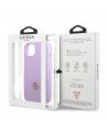 Guess GUHCP13SPS4MU iPhone 13 mini 5.4" purple/purple hardcase Saffiano 4G Small Metal Logo