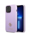 Guess GUHCP13XPS4MU iPhone 13 Pro Max 6.7" purple/purple hardcase Saffiano 4G Small Metal Logo