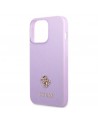 Guess GUHCP13XPS4MU iPhone 13 Pro Max 6.7" purple/purple hardcase Saffiano 4G Small Metal Logo
