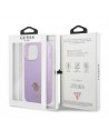 Guess GUHCP13XPS4MU iPhone 13 Pro Max 6.7" purple/purple hardcase Saffiano 4G Small Metal Logo