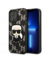 Karl Lagerfeld KLHCP13LPMNIKBK iPhone 13 Pro / 13 6.1" hardcase black/black Monogram Ikonik Patch