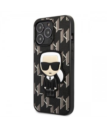 Karl Lagerfeld KLHCP13LPMNIKBK iPhone 13 Pro / 13 6.1" hardcase black/black Monogram Ikonik Patch