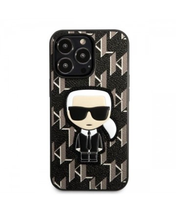 Karl Lagerfeld KLHCP13LPMNIKBK iPhone 13 Pro / 13 6.1" hardcase black/black Monogram Ikonik Patch