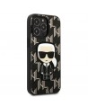 Karl Lagerfeld KLHCP13LPMNIKBK iPhone 13 Pro / 13 6.1" hardcase black/black Monogram Ikonik Patch