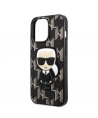 Karl Lagerfeld KLHCP13LPMNIKBK iPhone 13 Pro / 13 6.1" hardcase black/black Monogram Ikonik Patch