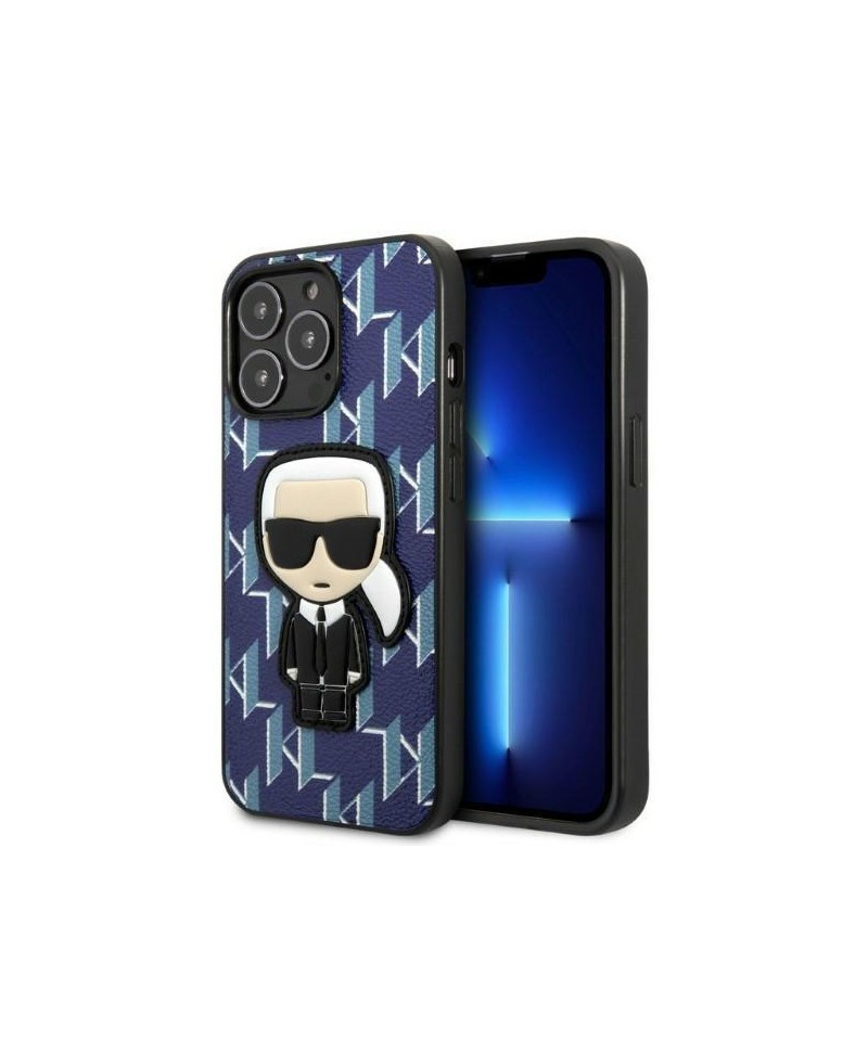 Karl Lagerfeld KLHCP13LPMNIKBL iPhone 13 Pro / 13 6.1" hardcase blue/blue Monogram Ikonik Patch