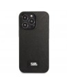 Karl Lagerfeld KLHCP13LSFMP2K iPhone 13 Pro / 13 6.1" hardcase black/black Saffiano Plaque