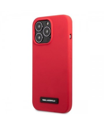 Karl Lagerfeld KLHCP13LSLMP1R iPhone 13 Pro / 13 6.1" hardcase red/red Silicone Plaque