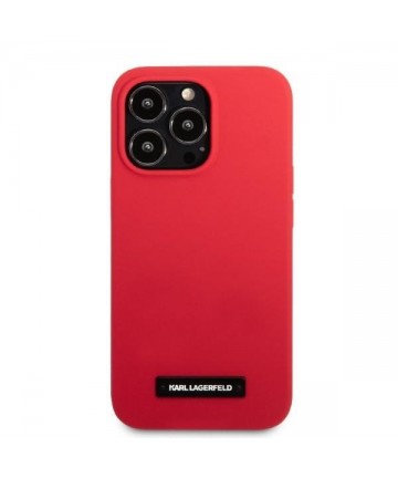 Karl Lagerfeld KLHCP13LSLMP1R iPhone 13 Pro / 13 6.1" hardcase red/red Silicone Plaque