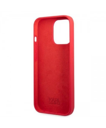 Karl Lagerfeld KLHCP13LSLMP1R iPhone 13 Pro / 13 6.1" hardcase red/red Silicone Plaque
